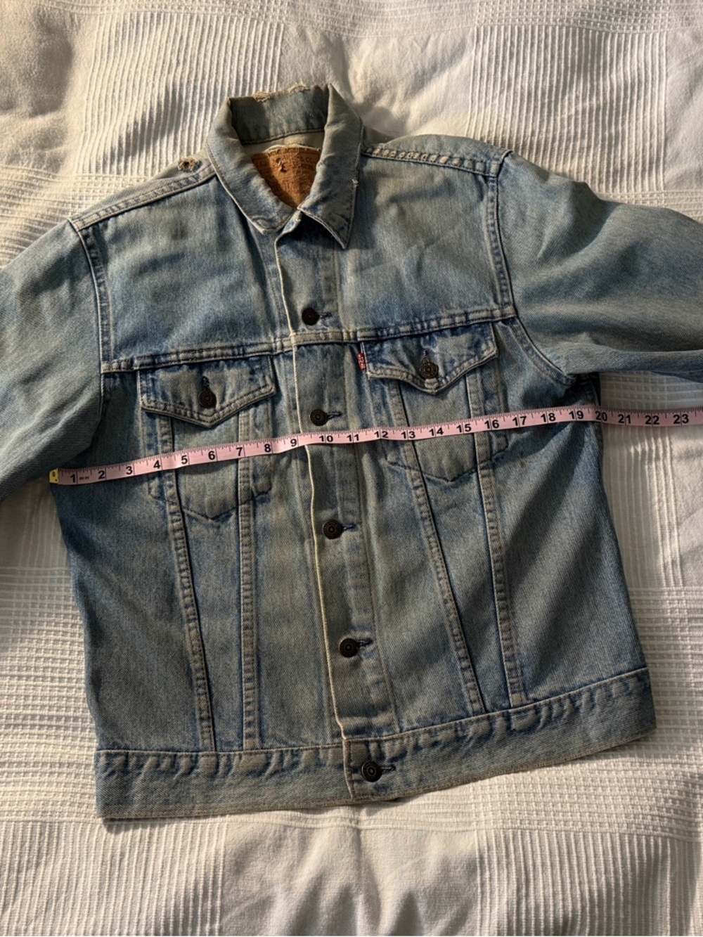Levi's 1970-80s Light Blue Denim (Tattered) Jacket